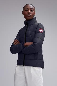 Chamarras Canada Goose Mujer Mexico - Abbott Chaqueta De Plumas Azul Marino GV1689274